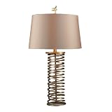 Dimond D1519 Westberg Moor Table Lamp in Santa Fe Muted Gold with Milano Taupe Shade