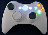 White & Black Silk Xbox 360 5 Mode Rapid Fire with Active Reload & On/Off Button Adjustable Modded W