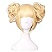 ColorGround Blonde Cosplay Wig and 2 Detachable Buns with Pins