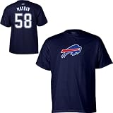 Reebok Buffalo Bills Aaron Maybin Name & Number T-Shirt Size: Large