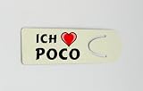 Produkt-Bild: Buchzeichen mit Aufschrift Ich liebe Poco