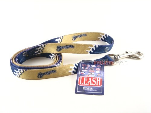 Milwaukee Brewers MLB dog pet sports lead 6' 3/4