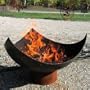 37 Inch King Isosceles Handcrafted Modern Steel FireBowl