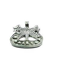 Sterling Silver Bornholm Viking Ship Scandinavian Pendant