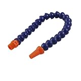 uxcell　フレキシブルクーラントパイプ　水油クーラントパイプ　インディゴブルー　オレンジ　プラスチック　6.3mm
