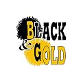 Cheer Cheek Decal 100-pk. - Black/ Gold
