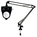 Illuminated Magnifier, 110 Volt Desk Lamp Glass Lens 4"