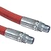 Goodyear EP Flexsteel 250 Steam Red Rubber Steam Hose Assembly, 3/4" Male NPT Connection, 250 PSI Maximum Pressure, 25' Length, 3/4" ID