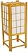 Unique Simple Inexpensive Gifts - 18 Window Pane Japanese Wood & Paper Shoji Lantern - Honey