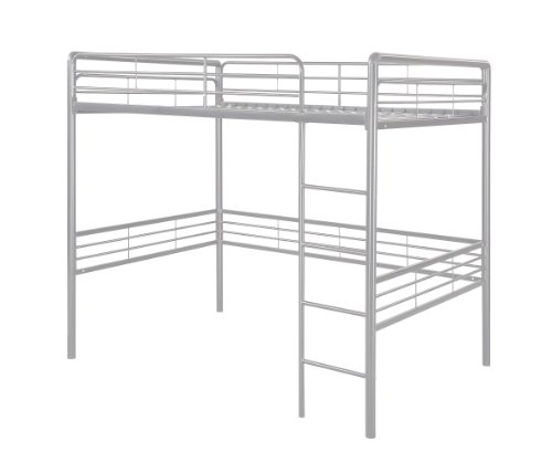 Dorel Home Products Full Loft Bed, Silver