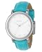 DKNY Watch, Women's Blue Leather Strap NY4896