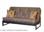 Hawfield Simmons Futons by Big Tree Full Futon Mattress with Designer Cover And Coordinating Pillows