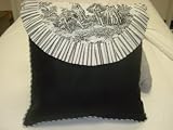 Black Toile 16 Pillow