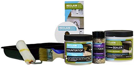 RECLAIM RC44 Countertop Makeover Kit It's As Easy As Roll, Fleck &amp; Seal, Bone