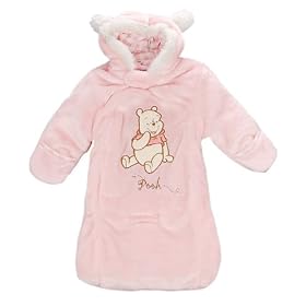 Disney Winnie the Pooh Girls Hooded Car Bag (Sizes 0M - 9M)