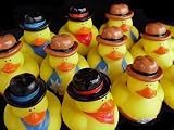 One Dozen (12) Cowboy Rubber Duck Party Favors