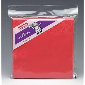 Catering Tableware | Napkins 33cm Red
