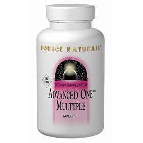 Source Naturals Advanced-One Multiple, 30 Tabs (No Iron)