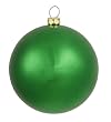 Shiny Green Indoor/Outdoor Shatterproof Christmas Ball Ornament 4" (100mm)