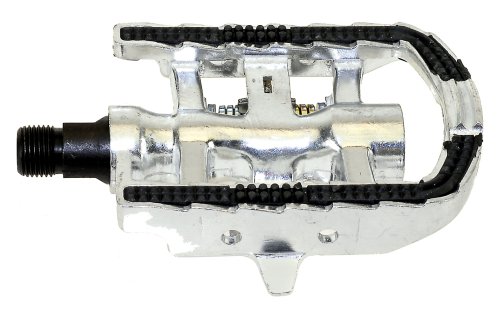 M-Wave Pedal Halb-Clipless-Pedal, schwarz/ silber Preisvergleich