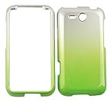 HTC FreeStyle Two Tones, White and Green Hard Case/Cover/Faceplate/Snap On/ ....