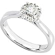 14K White Gold Diamond Engagement Ring - 0.50 Ct.