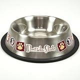 FLORIDA STATE SEMINOLES STAINLESS PET DISH DOG BOWL ST.