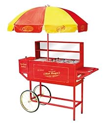 Nostalgia HDC-701 Carnival Hot-Dog Cart with Umbrella