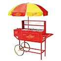 Carnival Hot Dog Cart & Umbrella