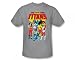 Search : Dc Comics - New Teen Titans Slim Fit Adult T-Shirt In Silver