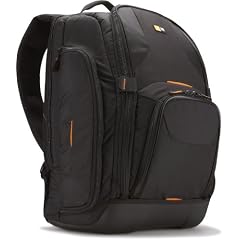 Case Logic SLRC206 SLR Camera Backpack L Kamerarucksack inkl. Notebookfach & Hartschalenboden (f�r Spiegelreflex) schwarz/orange