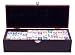Gamepower Bones Double 15 Domino Set in Decorative Wood Storage Box