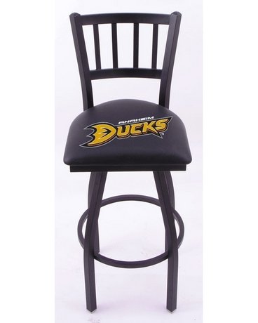 Anaheim Ducks Single-Ring Swivel Bar Stool w/ Back