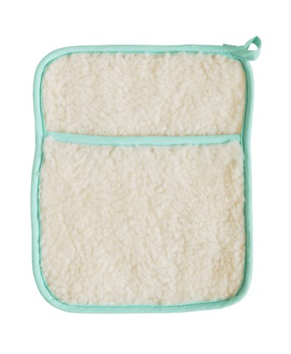 HOTTIES Microhottie Microwave Hot Water Bottle - Acrylic Lambswool Fleece - Cream