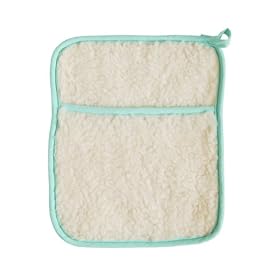 HOTTIES Microhottie Microwave Hot Water Bottle - Acrylic Lambswool Fleece - Cream