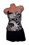 Longitude Swimwear Hip Hider Arabesque 2 Piece Skirtini Style Swimsuit
