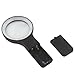 Neewer® 5X Portable Handheld AA Powered Switch LED Magnifier 6.9cm Lens Diameter For Night Reading Searching
