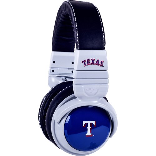  Big R XLMLBTR1 Texas Rangers Over-The-Ear Headphones with In-Line Mic 