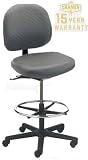 Triton Plus Large Back Mid-Height Drafting Chair with 300 lb. Capacity