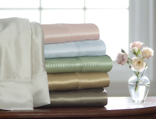 Empress - Silk Satin Sheet Set - California King set - Celadon On Sale