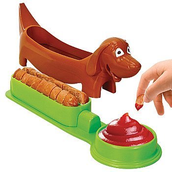 Dachshund Shaped Hot Dog Cutter: Kids Food Slicing Device