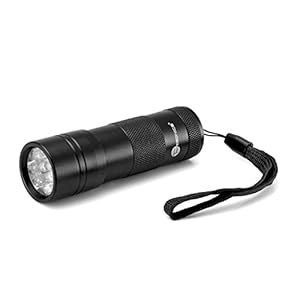 TaoTronics® Pet UV Urine & Stain Detector, Blacklight/Flashlight, Find stains on Carpet, Rugs(12 leds)