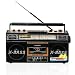 AM/FM/SW1-SW2 4 Band Radio Cassette Recorder with USB/SD/MP3 Player