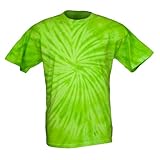 TieDyeKingUSA Tie Dye T shirt  Lime  Hippie Tye Die TShirts USA Made  X Large