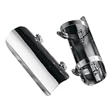 Cobra Universal Heat Shields - Color : chrome - Size : 1-3/4