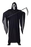 California Costumes Mens Grim Reaper Costume - Black - Large