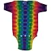 Horizontal Pleats Tie Dye Infant Onesie - Youth Medium
