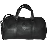 NHL Colorado Avalanche Pangea Black Leather Corey Duffel Bag