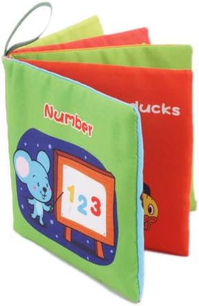 Fabric Cloth Baby Book Digit Type Object Recognization Best Toy For Child Learn First