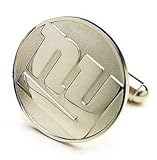 NY Giants Silver Edition Cufflinks - NFL Football Sports Themed Formal Wear